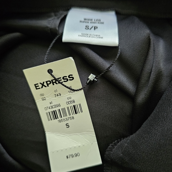 Express NWT super high rise wide leg palazzo pants S - Picture 5 of 5